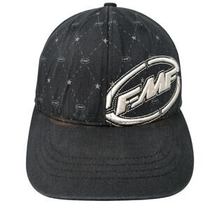 FMF Fitted Baseball Hat Black Medium Embroidered Flexfit Vent Holes